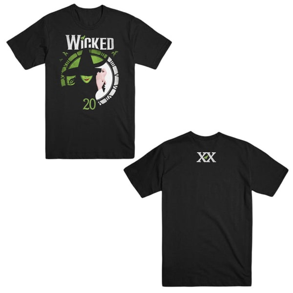 Official Wicked 20th Broadway Anniversary tee from NYC theater NWOT